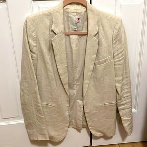 Joie Mehira Ivory Linen Blazer Size 6